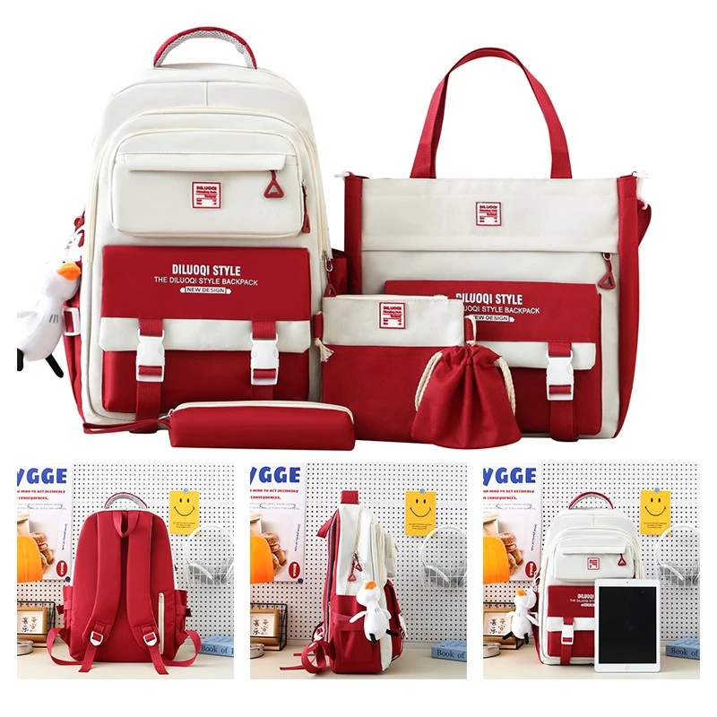 MN8126 Sac &agrave; dos &eacute;tudiant 5-en-1