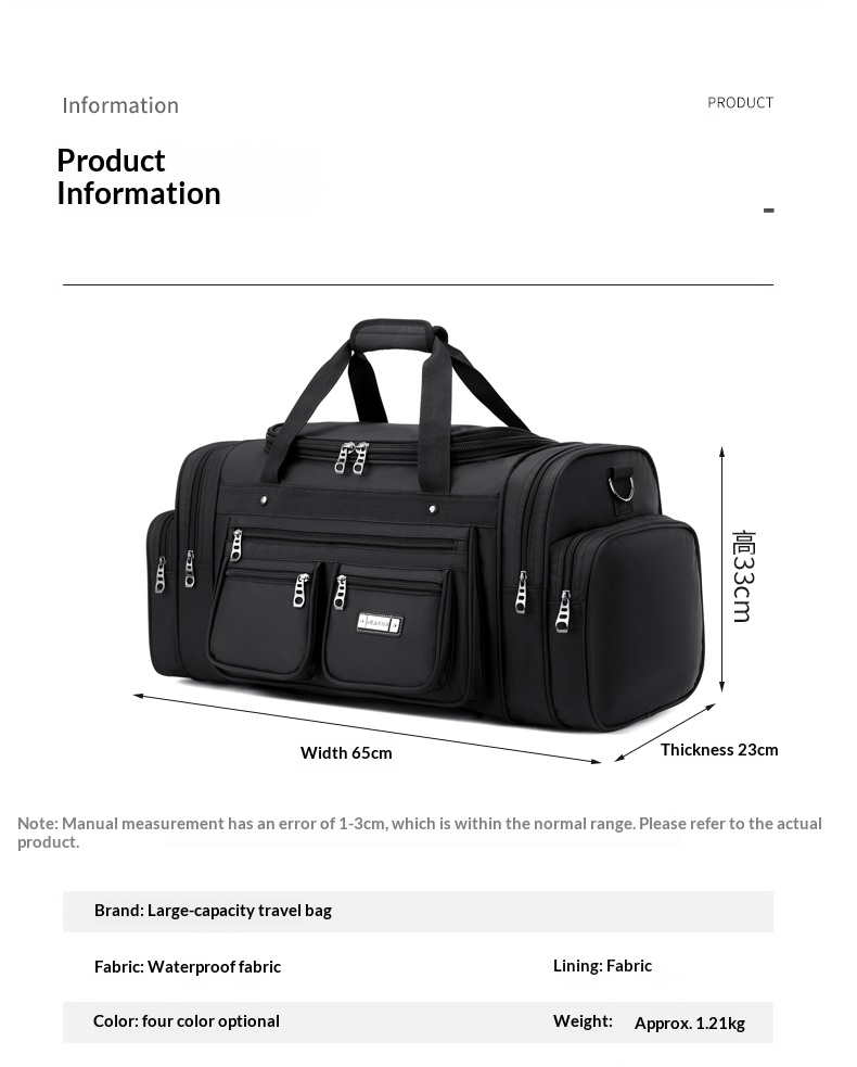 FLPN-5014 Sac de sport Sac de sport de grande capacité Sac de voyage d'affaires