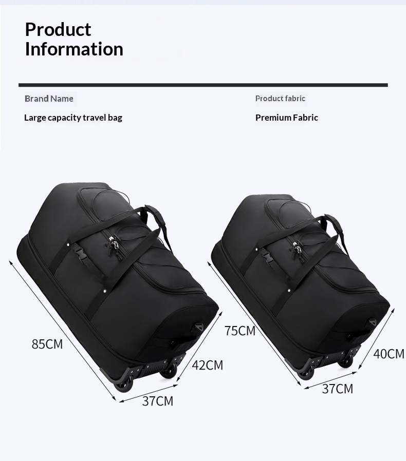 FLPN-0019 Sac de voyage pliable extra large pour chariot