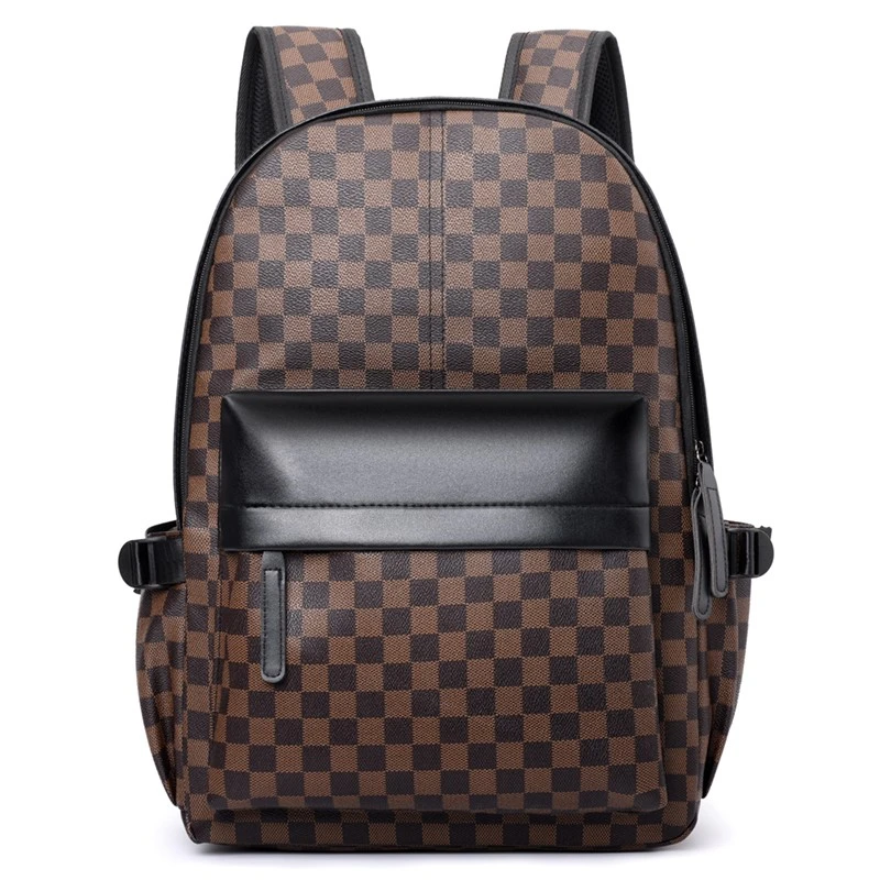 XX5003 Sac pour ordinateur portable professionnel Sac &agrave; dos en cuir de grande capacit&eacute;