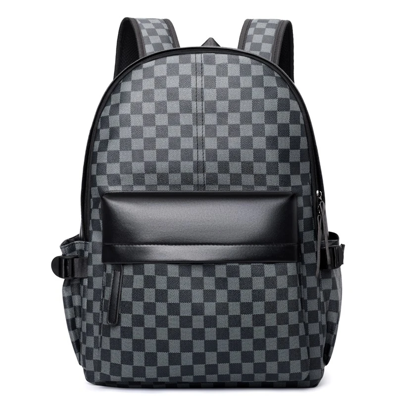 XX5003 Sac pour ordinateur portable professionnel Sac &agrave; dos en cuir de grande capacit&eacute;