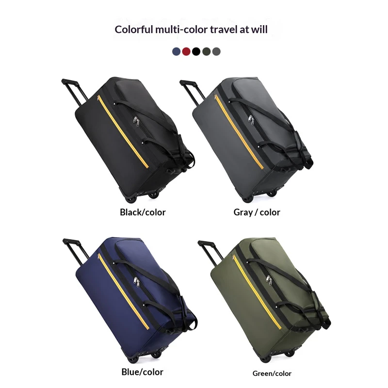 FLPN-7510-1Sac de voyage pliant &agrave; rayures en tissu Oxford de grande capacit&eacute;