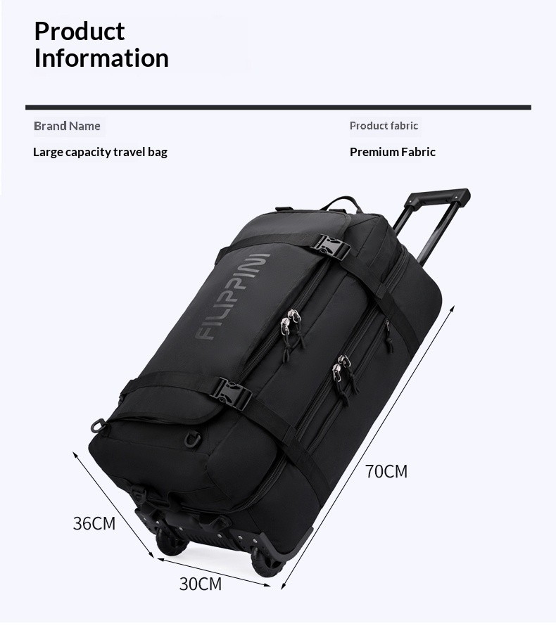 FLPN-7010 sac de voyage à bagages de Camping à roulettes étanche personnalisé